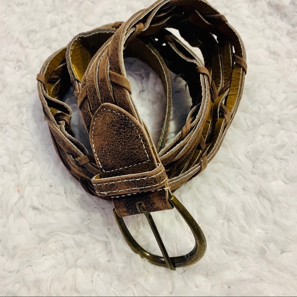 Unbranded Accessories - ⭐️ Brown Faux Leather Braided Belt
